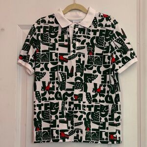 Lacoste Kids Polo Shirt - White, Green, Red